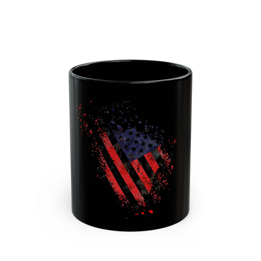 USA Black Coffee Mug